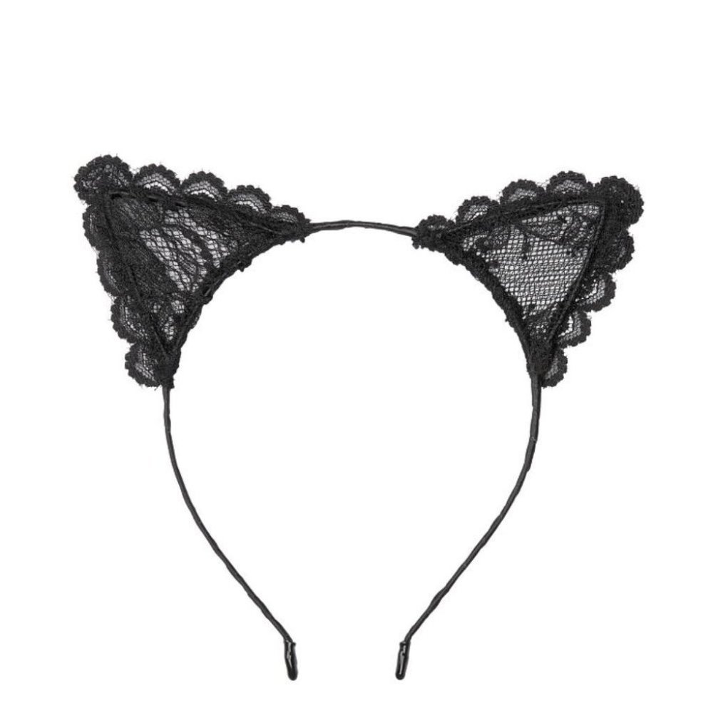 VICTORIA'S SECRET Lace Cat Ear Headband  One‎ Size